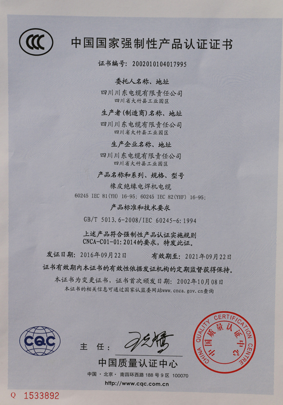 3C certificate 995